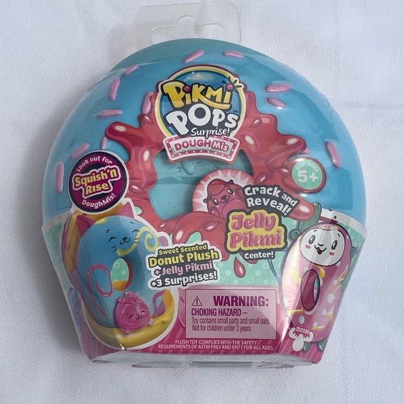 Pinkie Pops Doughy Surprise 1 pc Medium Plush Toy with Surprise toy inside - Picture 6 of 6